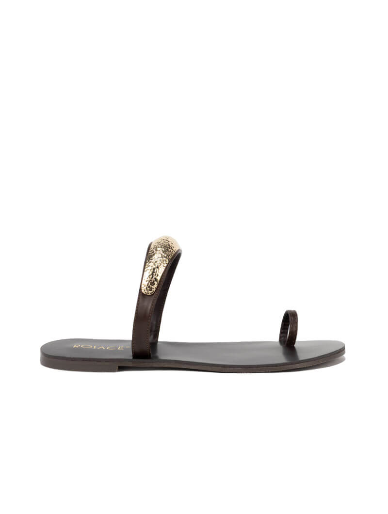 Mules plates à détails